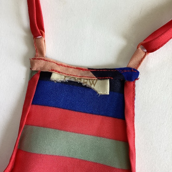 J CREW bright striped tank top - Picture 3 of 6